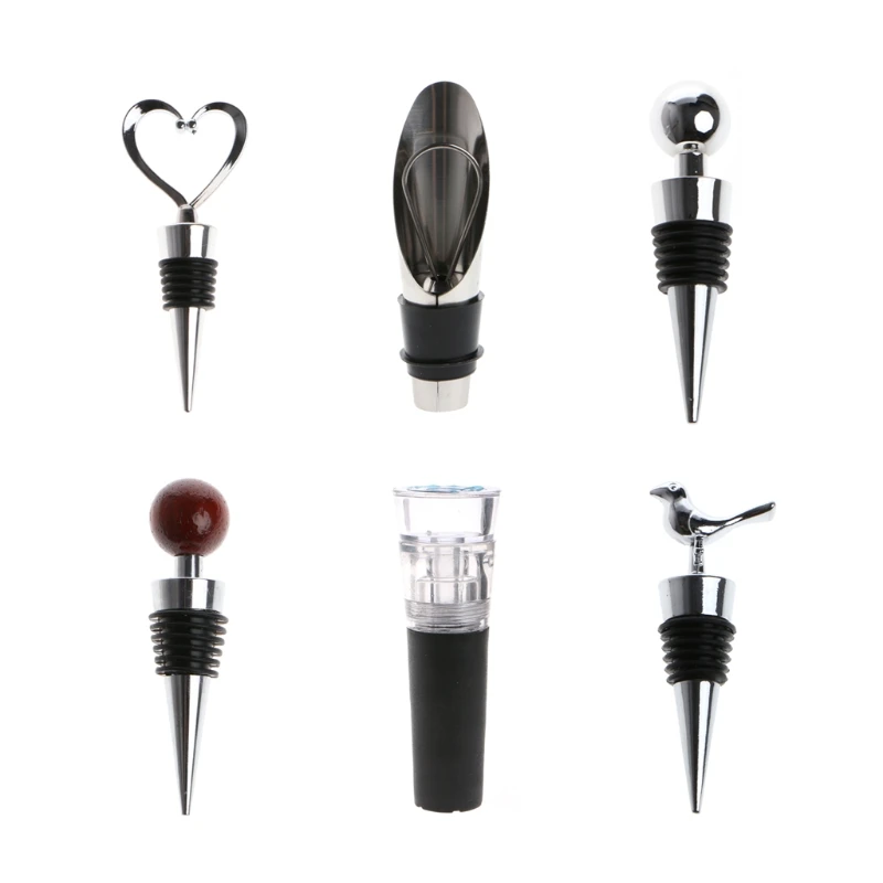 Thanh Lịch Trái Tim Hình Xoắn Trang Kín Rượu Nút Chặn Chai Cho Thanh G8TC