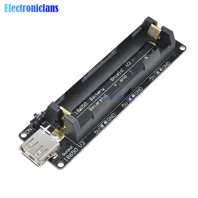 Placa protectora de carga de batería, Puerto Micro USB tipo A, USB 0.5A, ESP32, ESP32S, para Wemos, Arduino, Raspberry Pi 18650