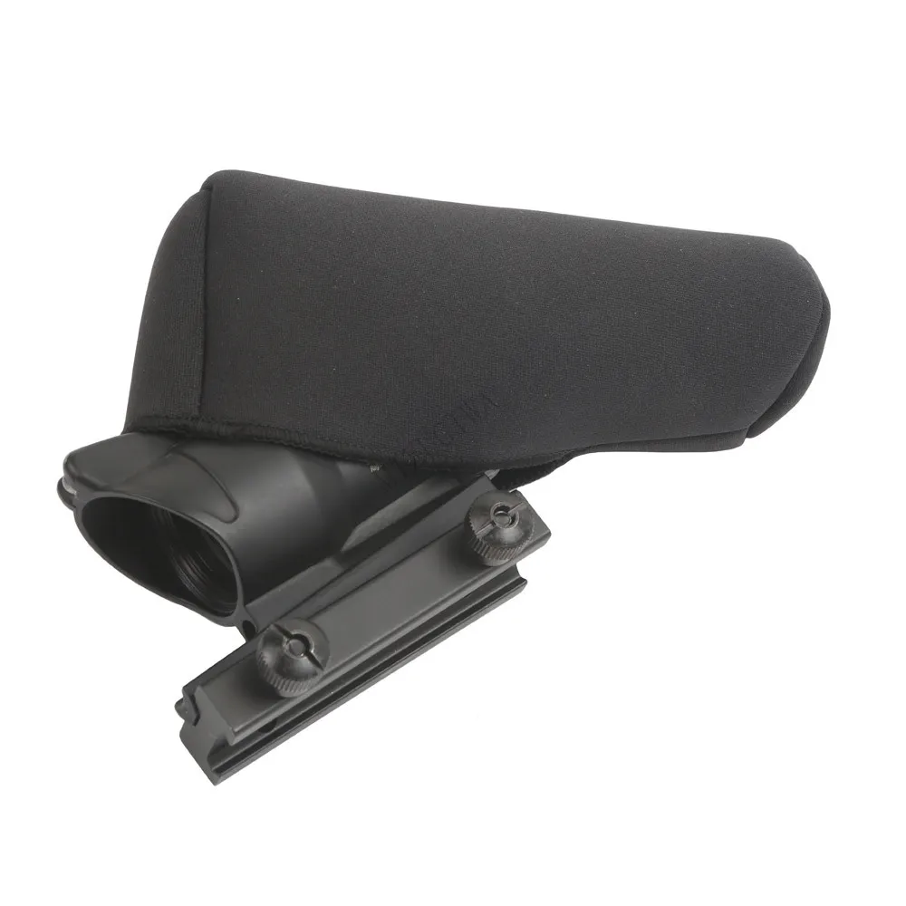 Scope Cover Dot Sight Cover proteggi Neoprene Scope Cover giacca protettiva fucile da caccia tattico nero 552 ACOG 4X32