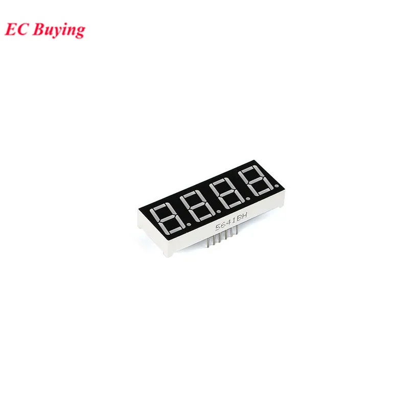 5pcs 0.56inch LED Display 7 Segment 1 Bit/2 Bit/3 Bit/4 Bit Digital Tube Red Common Cathode Anode Digital 0.56