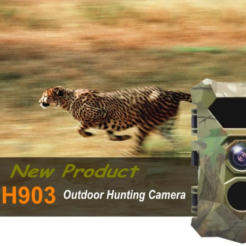 H903 TV-OUT ความปลอดภัย12MP 1080P Fast Trigger Speed การล่าสัตว์กลางแจ้ง Trail กันน้ำและกันฝุ่น120องศามุมกล้องป่า