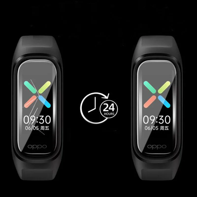 Bộ 5 TPU Trong Suốt Đeo Thông Minh Bảo Vệ Bộ Phim Bảo Vệ Cho OPPO Ban Nhạc Vòng Tay Thông Minh Dây Full Màn Hình Bìa Bảo Vệ Phụ Kiện