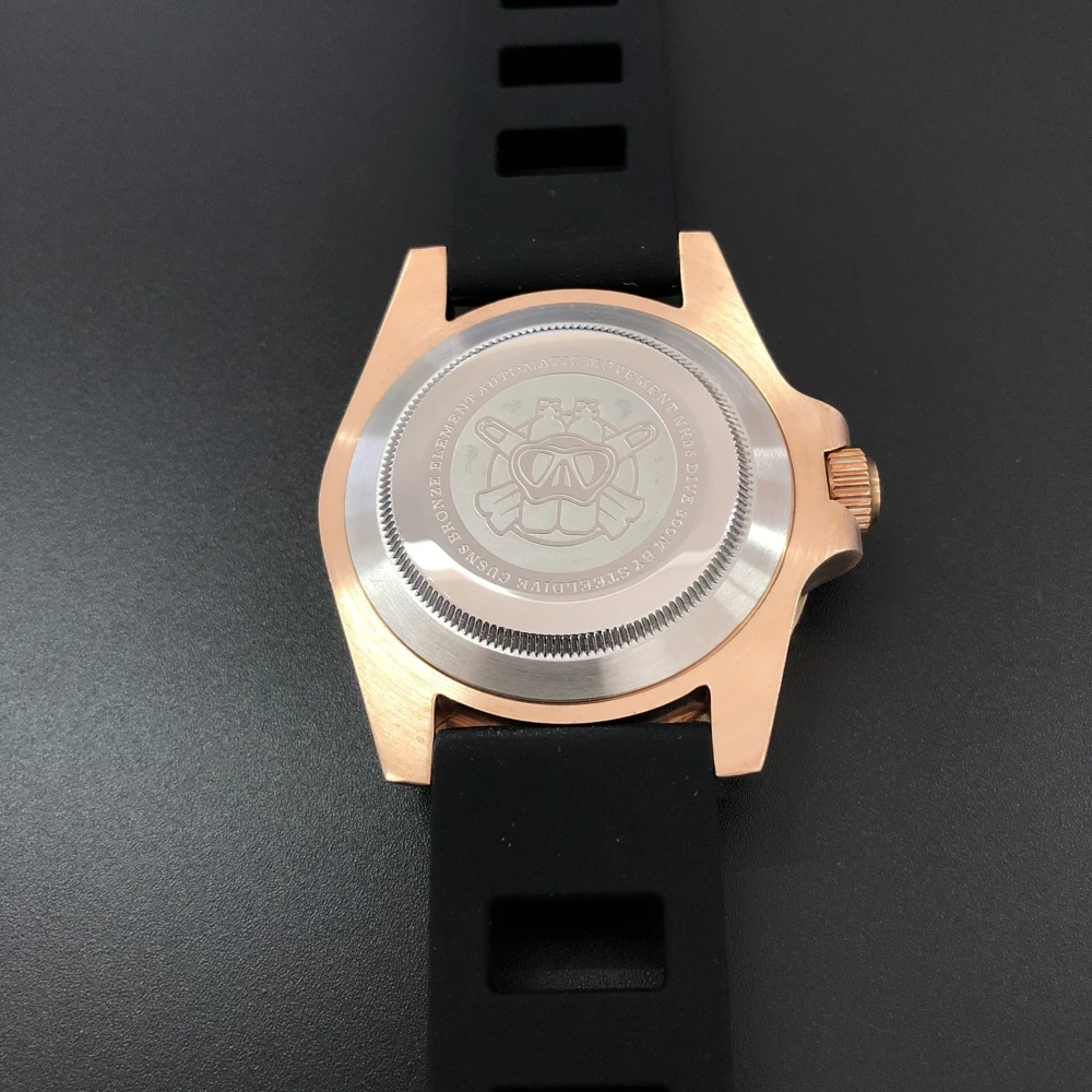 STEELDIVE men dive wrist watch,mens automatic watches bronze men's wristwatch 200m waterproof sport Switzerland luminous clock