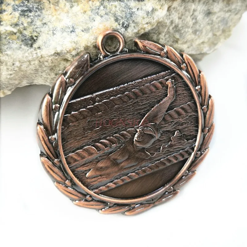 ميدالية السباحة الشتوية ميداليات معدنية مخصصة الذهب احباط مخصص العالمي الخلفية السباحة بطاقة تذكارية المدرسة 2021