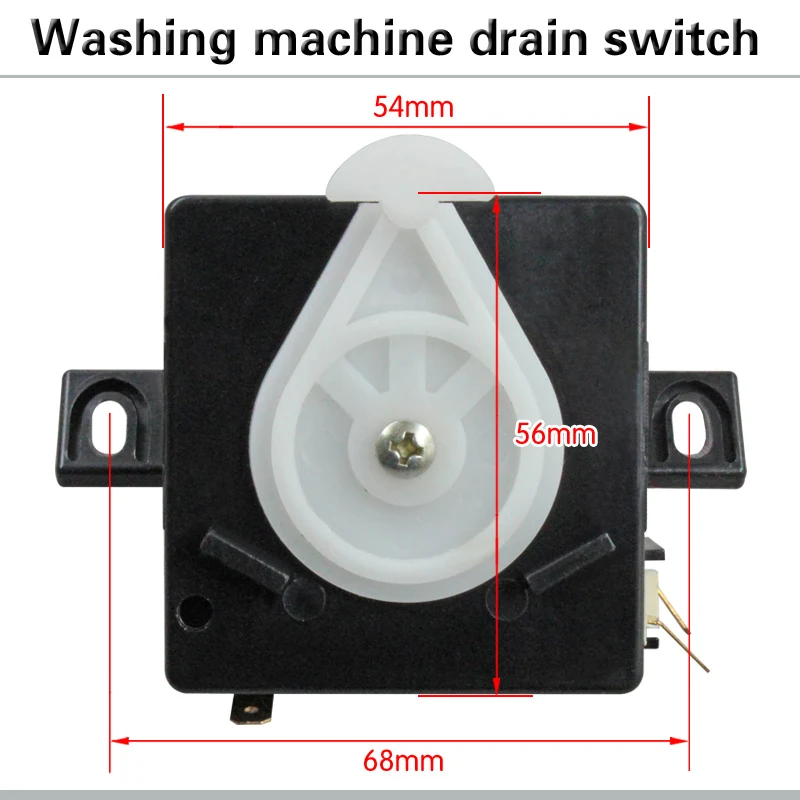 1pc washing machine drain switch, inclined ear drainage switch, double cylinder washing machine drain function switch