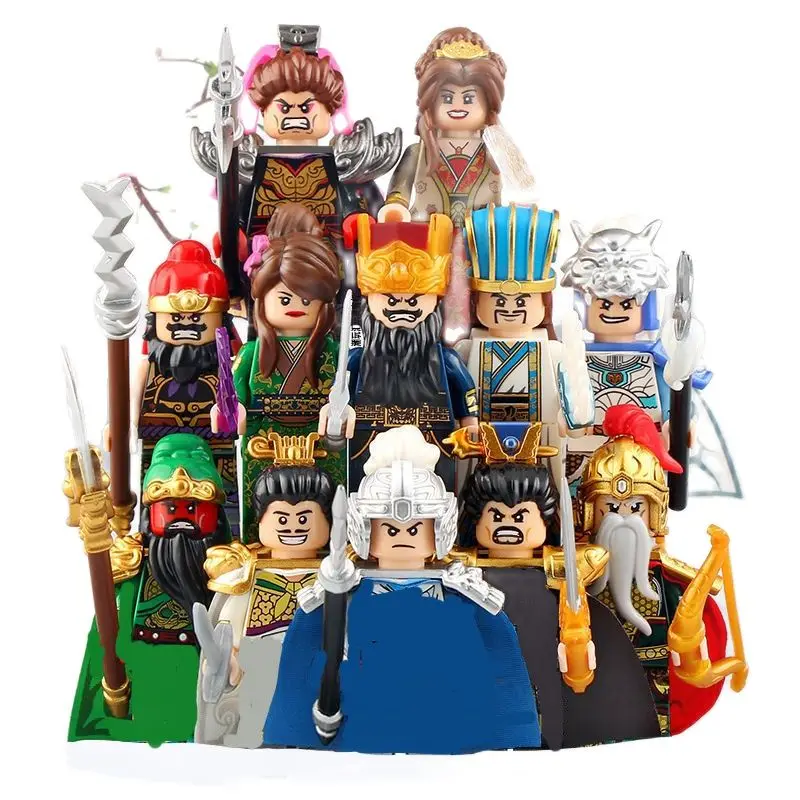 Building Blocks Medieval Knights Three Kingdoms Soldiers Military Bricks Ancient times Chinese characteristics Toys For Children