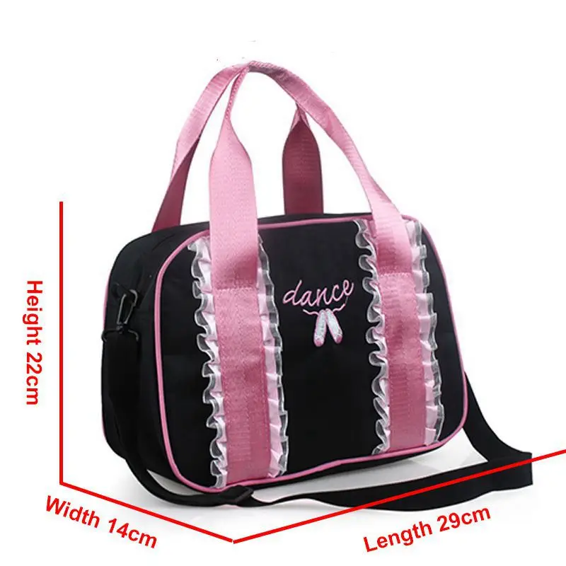 Girls Kids Sweet Lace Ballet Shoulder Bag Canvas Ballerina Dance Bag