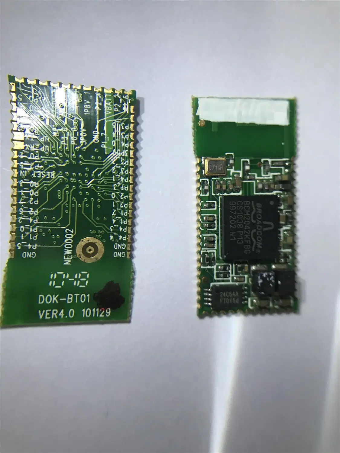 

Bluetooth module BCM2042 BCM2042KFBG chipset and sorry to dont have information and technical support