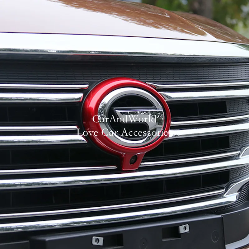 

Передняя решетка камеры с логотипом автомобиля, накладки на рамку для Trumpchi Gac Gs5 2019-2021, ABS Chrome, автогарнитура, аксессуары