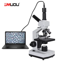 HD complex Binocular microscope 1600X Professional biological Lab +7-inch LCD +VGA HDMI digital Camera + USB electronic eyepiece