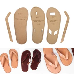 WUTA 726 Kraft Paper Template for DIY Men Flops Unisex Slipper Leather Set Craft Pattern Model