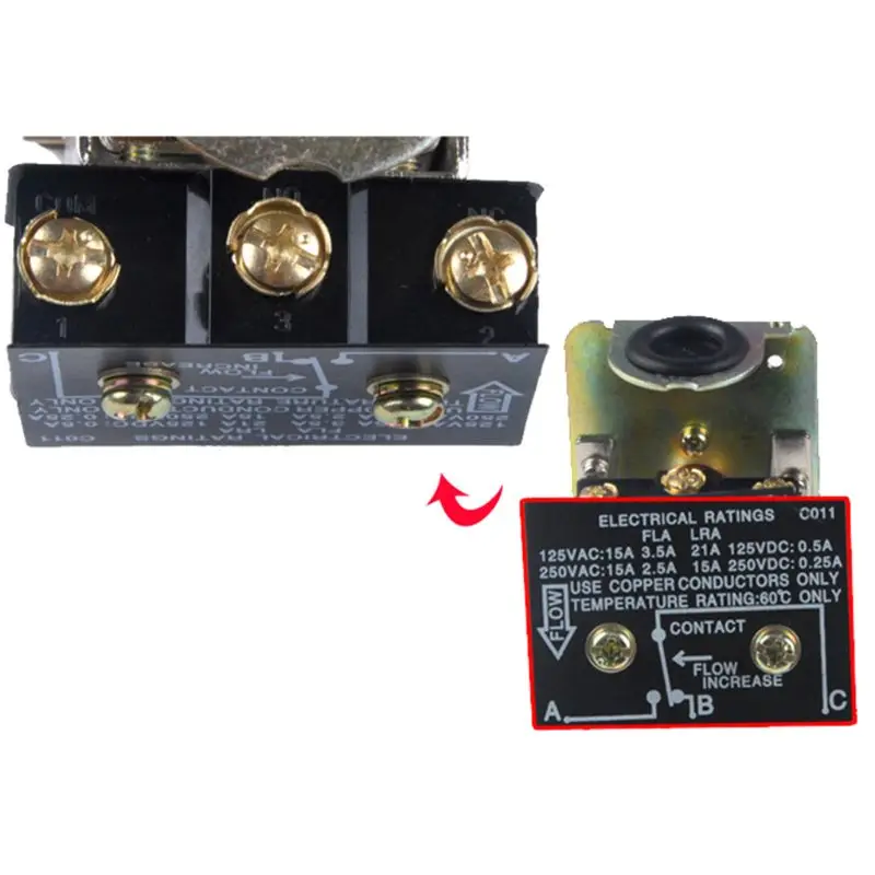 HFS-20/15/25 R3/4 Liquid Water Oil Sensor Control Automatic Paddle Flow Switch 15A 250V IP54 19QB