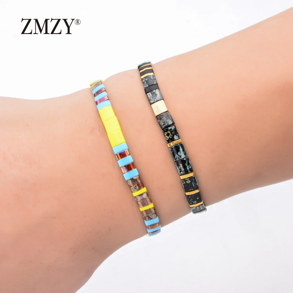 ZMZY Luxury New Bead Bracelet Women Bohemian Miyuki Bracelet Men Vintage Jewelry Boho Tila Beads Bracelet Mujer Filament