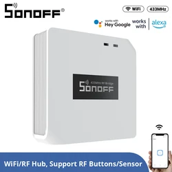 SONOFF RF BridgeR2 WiFi 433MHz Wireless Smart Controller eWelink APP Remote Control Home Automation Work for Google Home,Alexa