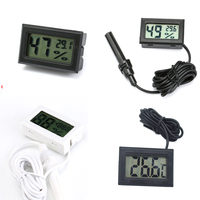 Mini Digital Humidity Meter Thermometer Hygrometer Sensor Gauge LCD Temperature Refrigerator Aquarium Monitoring Display Indoor