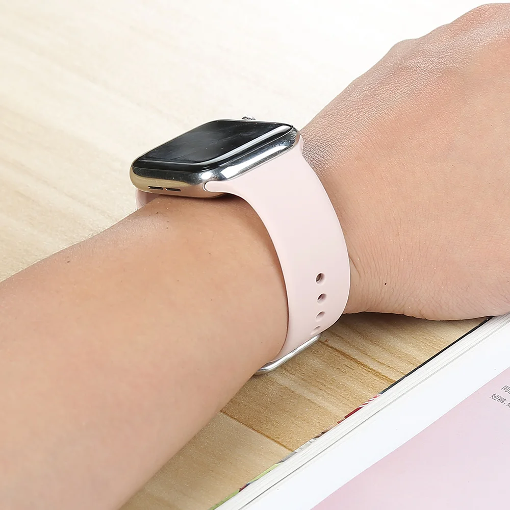 Apple watch용 스트랩 밴드 38mm 40mm 42mm 44mm, iwatch 팔찌 시리즈 6 5 4 3 2 1 벨트 액세서리