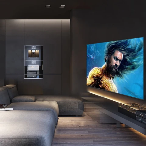 Yovanxer Фиксированный акустический экран 8K/4K с перфорированной рамкой