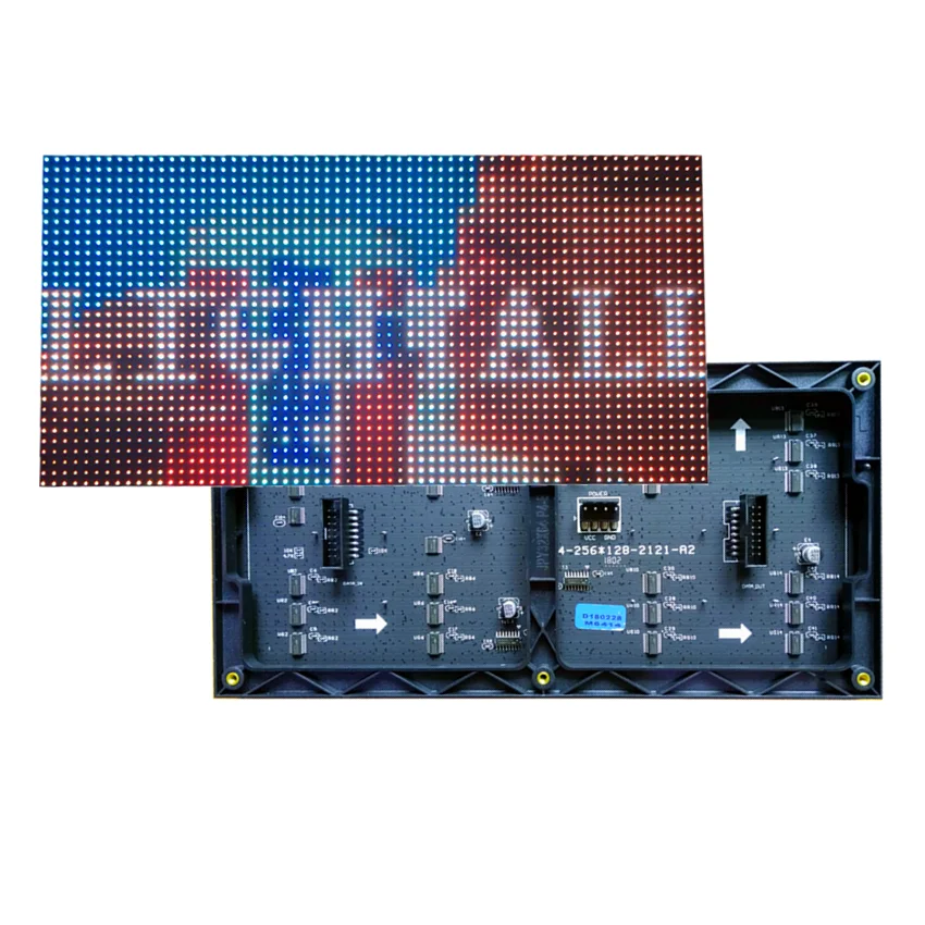 P4 Indoor LED Running Line HD SMD 256*128mm Full Color RGB LED Display Matrix Module Video Wall