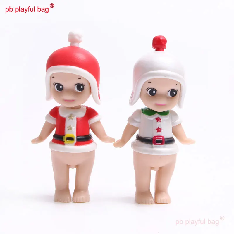 PB Playful Bag Cute Angel Doll Mini Body Christmas Elk Party Cartoon Cake Decoration is the Best Gift for Friends HG142