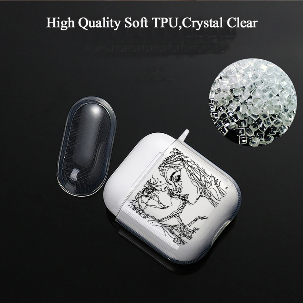 Wholesale Cover For airpods 2 1 Cases Silicone Cover For airpods 3 2021 PRO Cute Earphone Soft Clear Headphone Protective Case