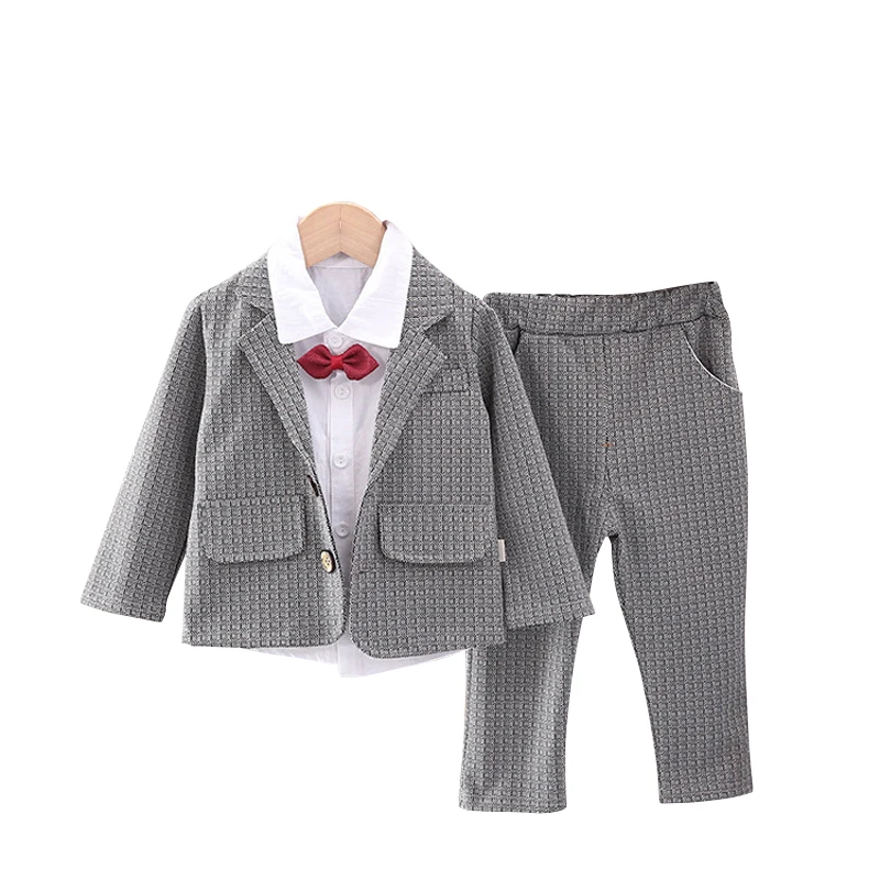 

Formal Newborn baby Boy clothes sets shirt outerwear pants suit for 1st baby boy clothing outfits birthday wedding Christmas set