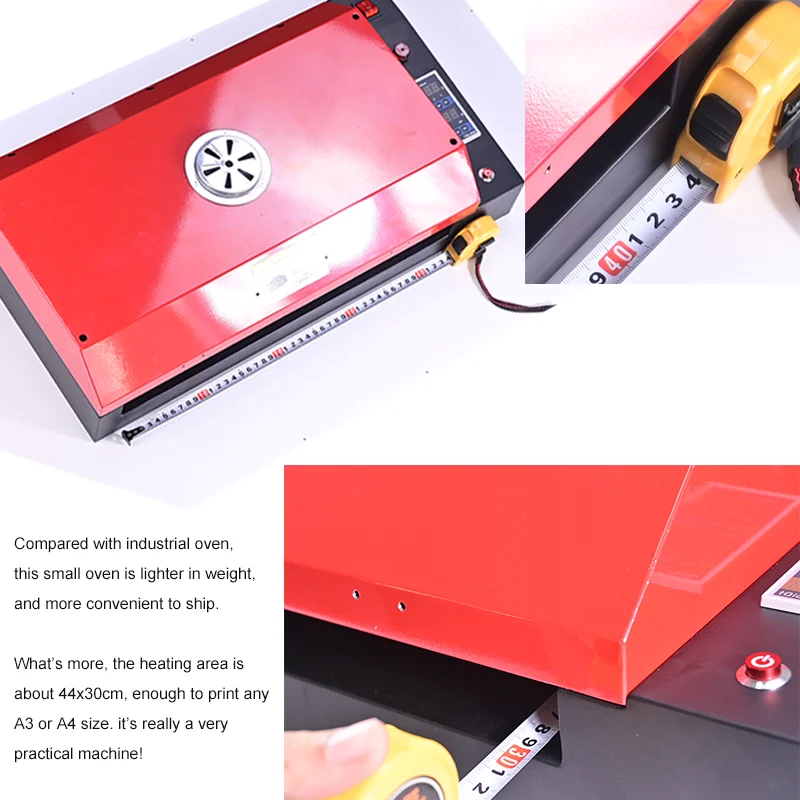 Imagem -02 - Forno Impressora Dtf com Controle de Temperatura e Alarme Tamanho a3 Sublimação