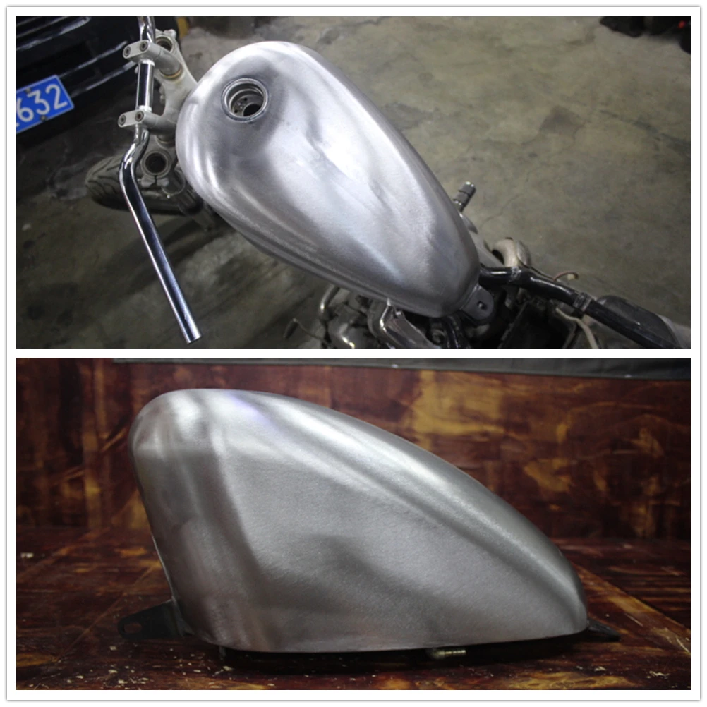 

9L Petrol Gas Fuel Tank For YAMAHA Virago XV400 XV535 With Cap Motorcycle Handmade Modified Motorbike Oil Box Gasoline Gas Can