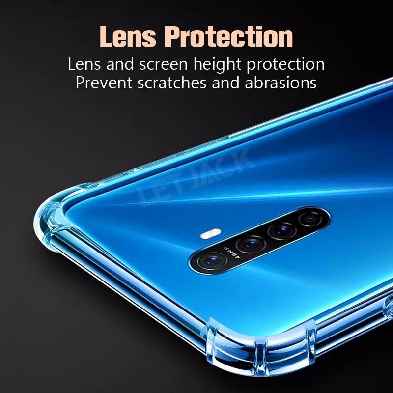 transparent silicone case for oppo reno 2 2z 2f 10x zoom case realme 8 7 x7 6 q3 pro gt 5g c67 c55 c51 c53 shockproof case cover