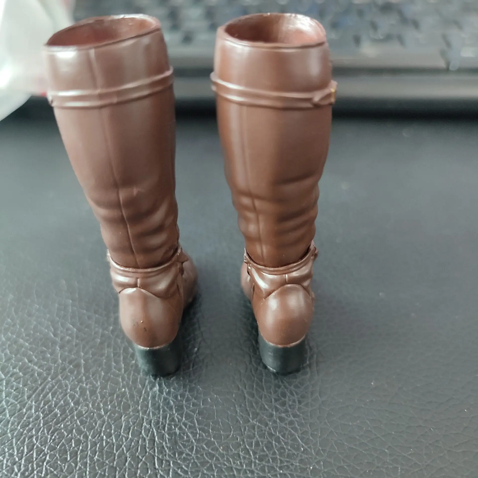 1/6 أحذية امرأة الإناث الجلود القتالية الاستخدام المزدوج أحذية طويلة/قصيرة الأحذية الصلبة أقدام داخل لعبة مجسمة ل 12 ''فتاة عمل الشكل #2