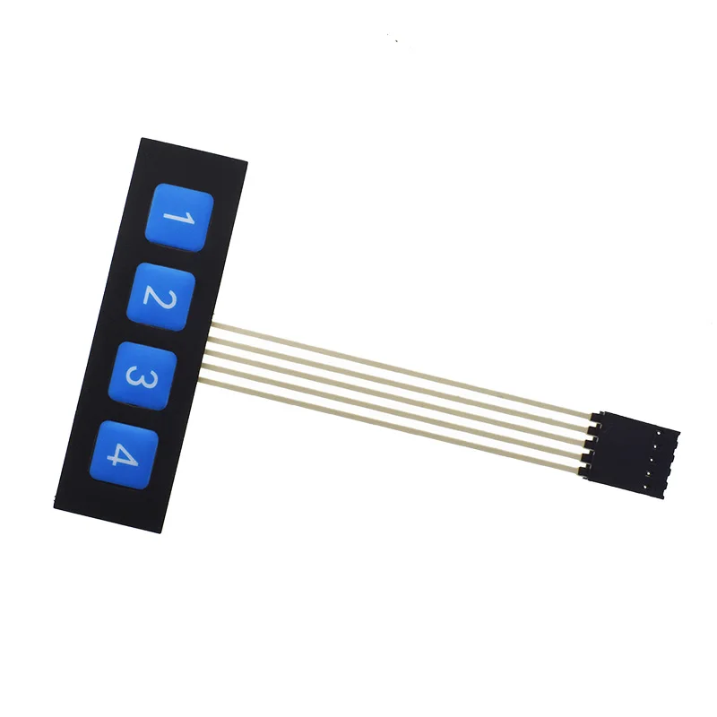 1 3 4 5 12 16 20 Key Button Membrane Switch 1x4 1x5 4x4 4x5 Keys Matrix Array Keyboard Keypad Control Panel DIY Kit For Arduino