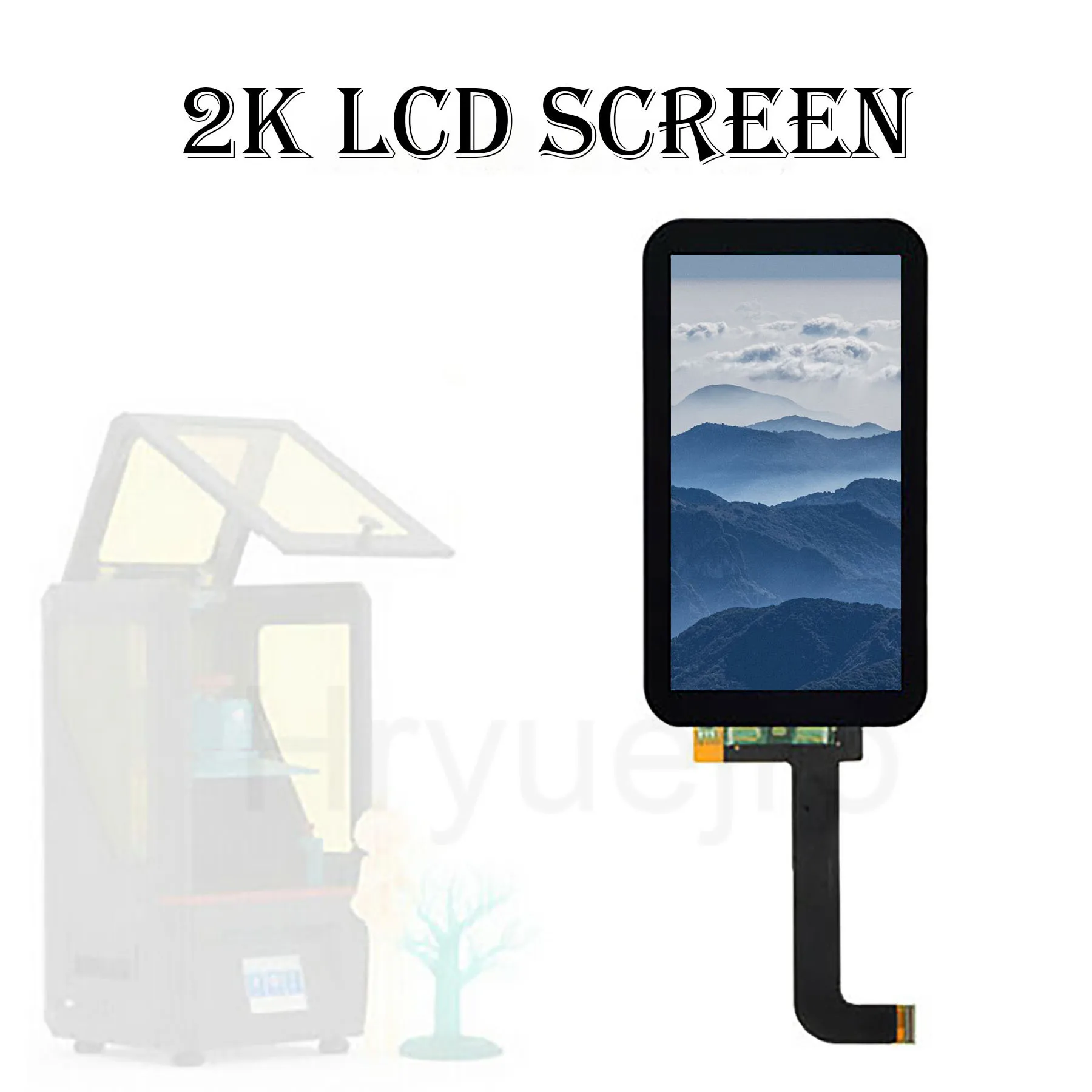 5.5 Inch 2K Curable LCD Screen Module 2560*1440 For ANYCUBIC Photon S 3D Printer LS055R1SX03 Light Curing Display Parts Replace