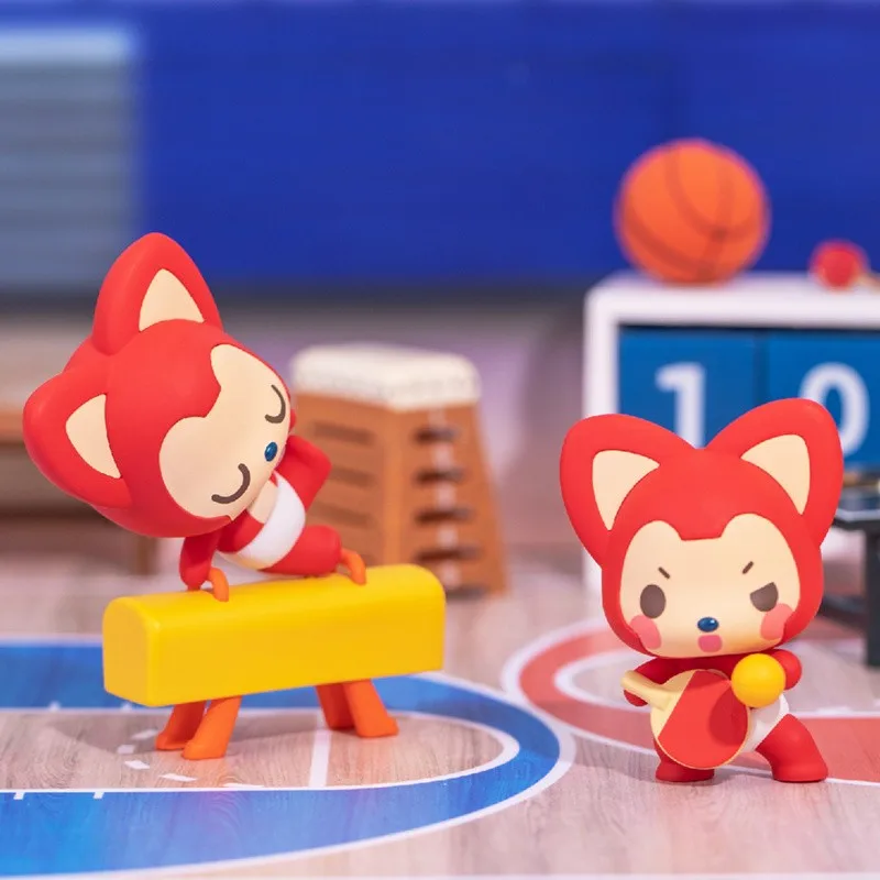 Blind Box Ali Sport Toys Cute Fox Anime Action Figure Caja Ciega Random Guess Bag Surprise Box Office Model for Birthday Gift