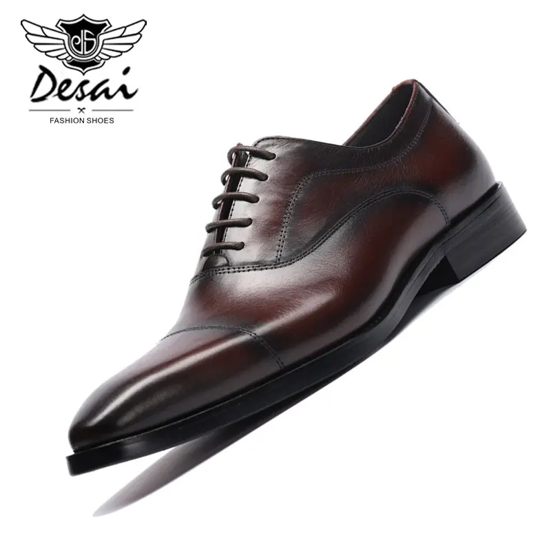 2020 Men leather shoes casual genuine leather fashion designer luxury high quality Men Brogue Shoes