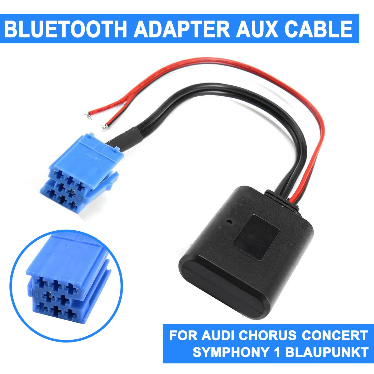 Dla AUDI Chorus koncert dla Blaupunkt Radio bluetooth AUX kabel Adapter odbiornik CD Aux kabel do vw Delta Beta dla VDO Becker