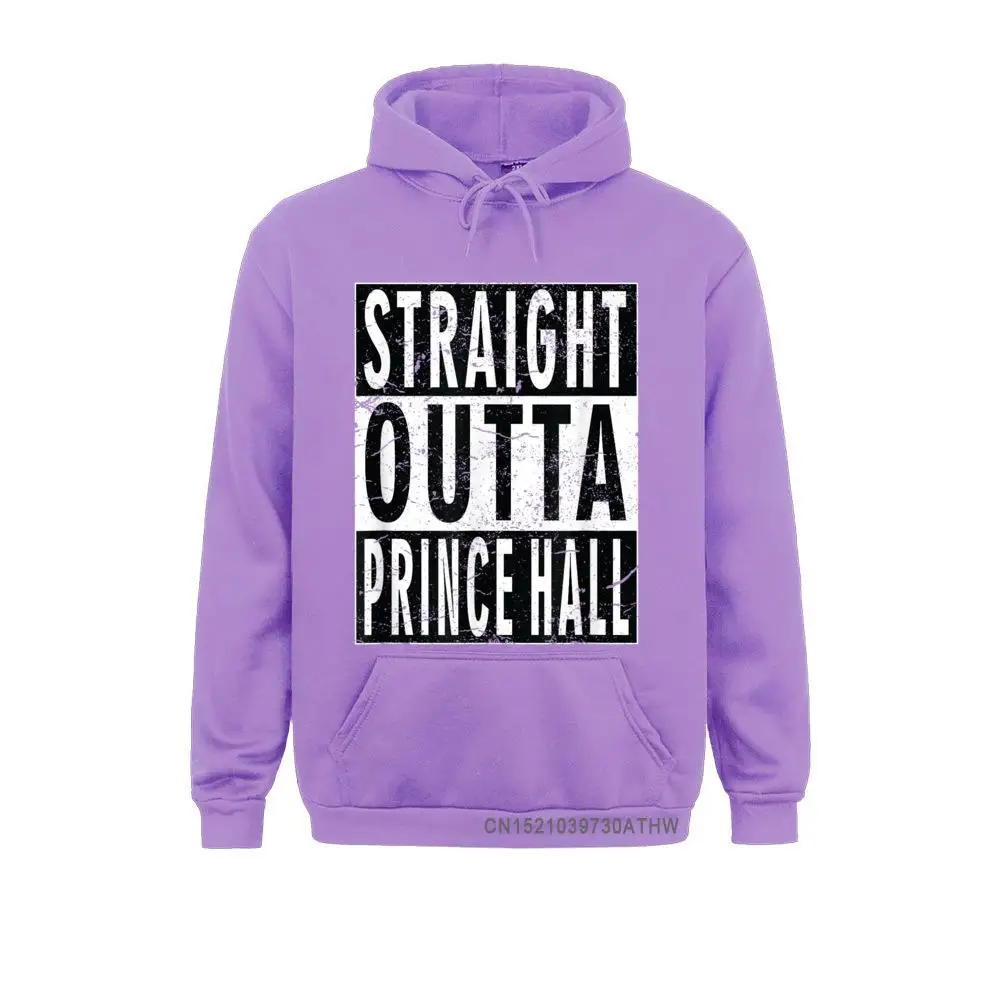 Straight Outta Prince Hall Men Sweatshirts New Hoodies Long Sleeve Hoods Design Funny Printed Sweatshirts
