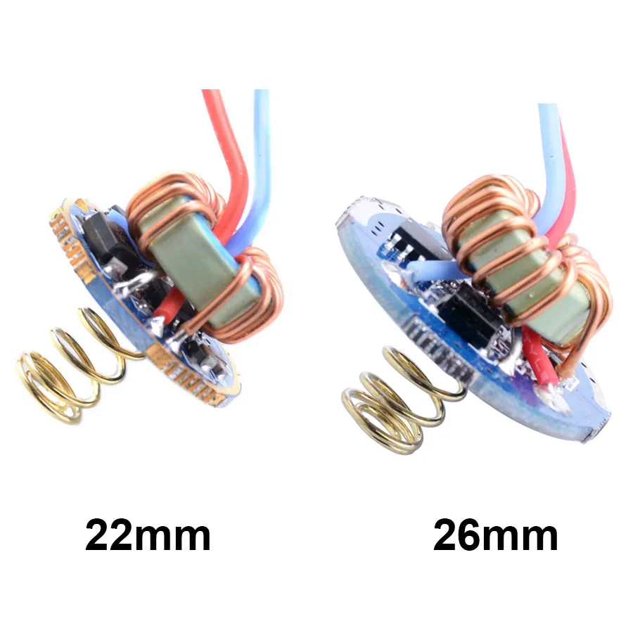 22mm 26mm 3V - 12V Flashlight Universal Constant Current Driver Board Electric Circuit Drive Plate for 10W LED 18650 Torch