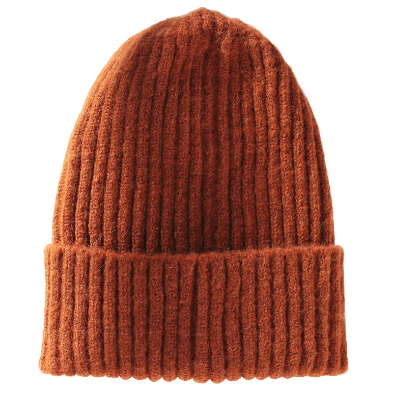 Candy Color Beanie Hat Dla Kobiet Czapka Zimowa Dzianina Imitacja Kaszmiru Skullies Ciepła Miękka Czapka Czapki Damskie Dla Dziewczyny Gorros