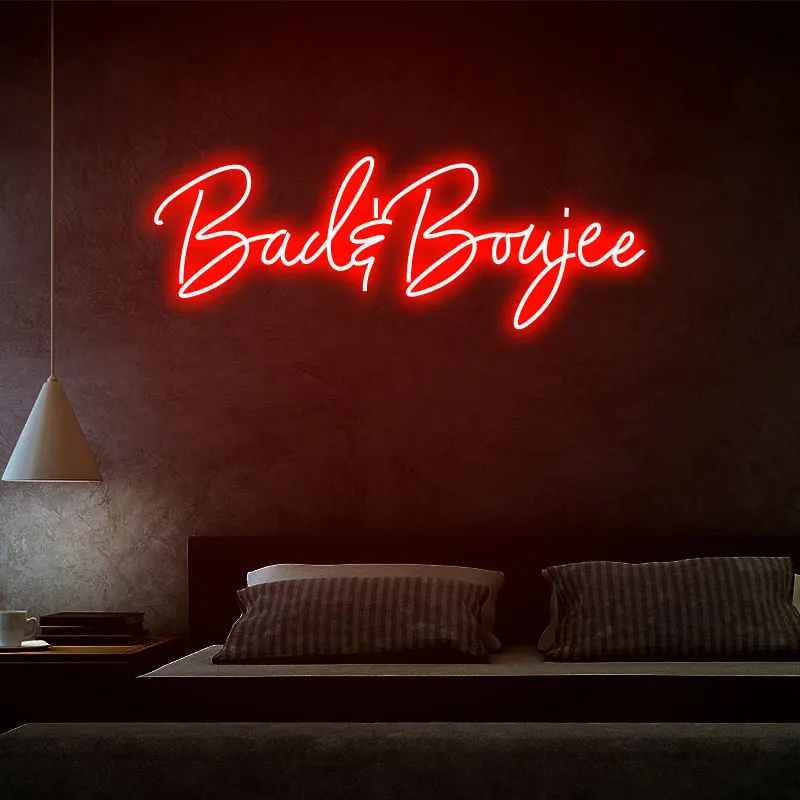 

'Baby Boujee' Neon Sign Custom Pink Led Light Sign Wall Art Holiday Party Decoration Gift