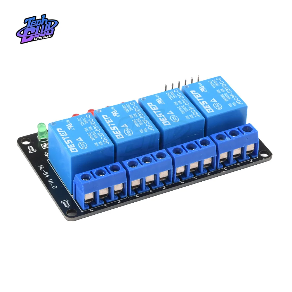 3V 3.3V 4 Channel Relay Module Low Level Trigger with Lamp Relay Output 4 way Relay Module for Arduino Power Supply