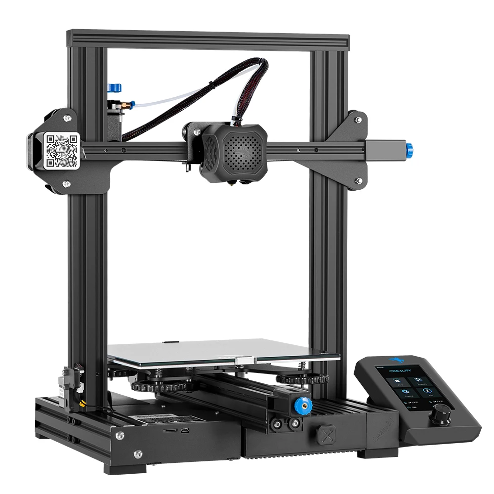 Creality-Ender-3 V2 Impressora 3D NEO, 32 Bits Silencioso Mianboard, UI E 4.3 "Cama De Vidro LCD Colorida, Ender 3 V2 NEO