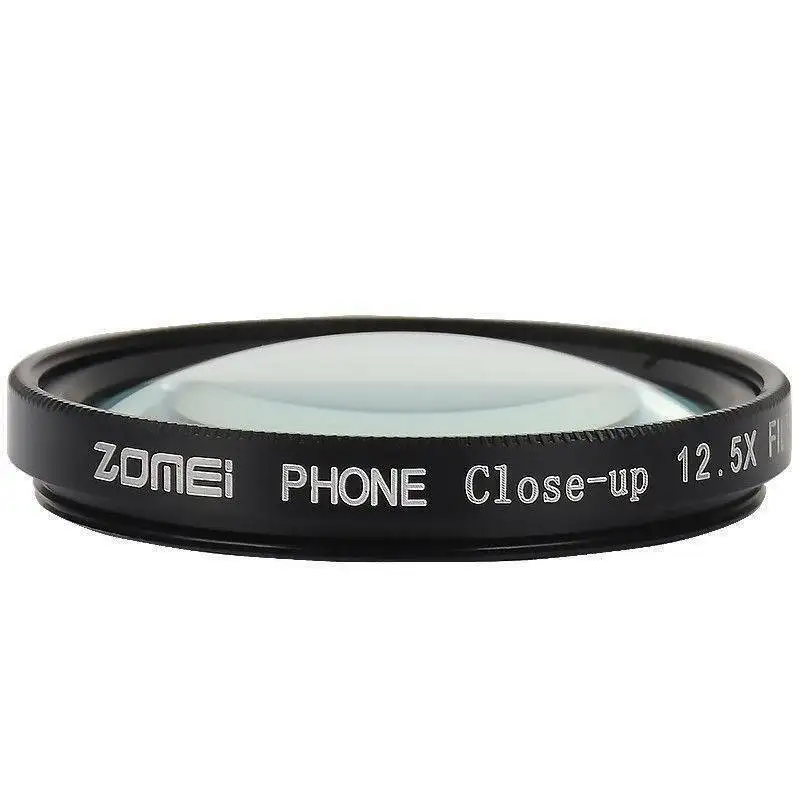 Mobile Phone Lens Close-Up Lens 12.5X Micro-Photograph Magnifying Glass Macro Close Up Lens Filter for Canon Eos Sony Nikon