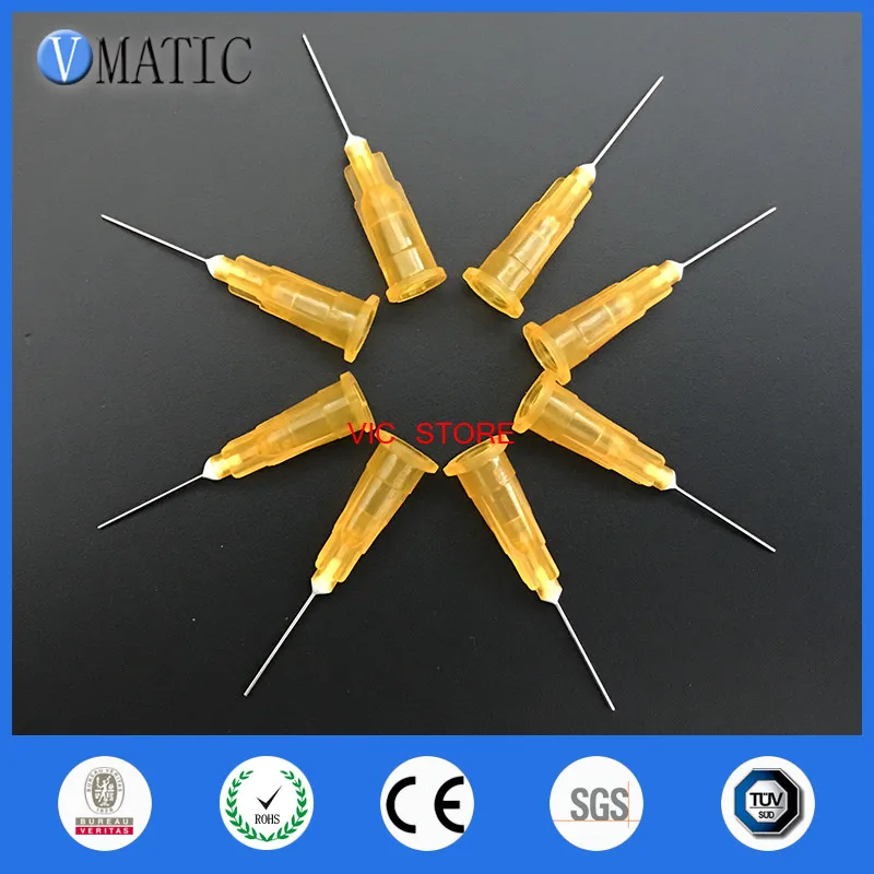 Free Shipping 25G High Quality Pinhead Dispensing Machine Syringe Needle Metal Pinhead Glue Dispenser Needle Tip 1/2 Inch