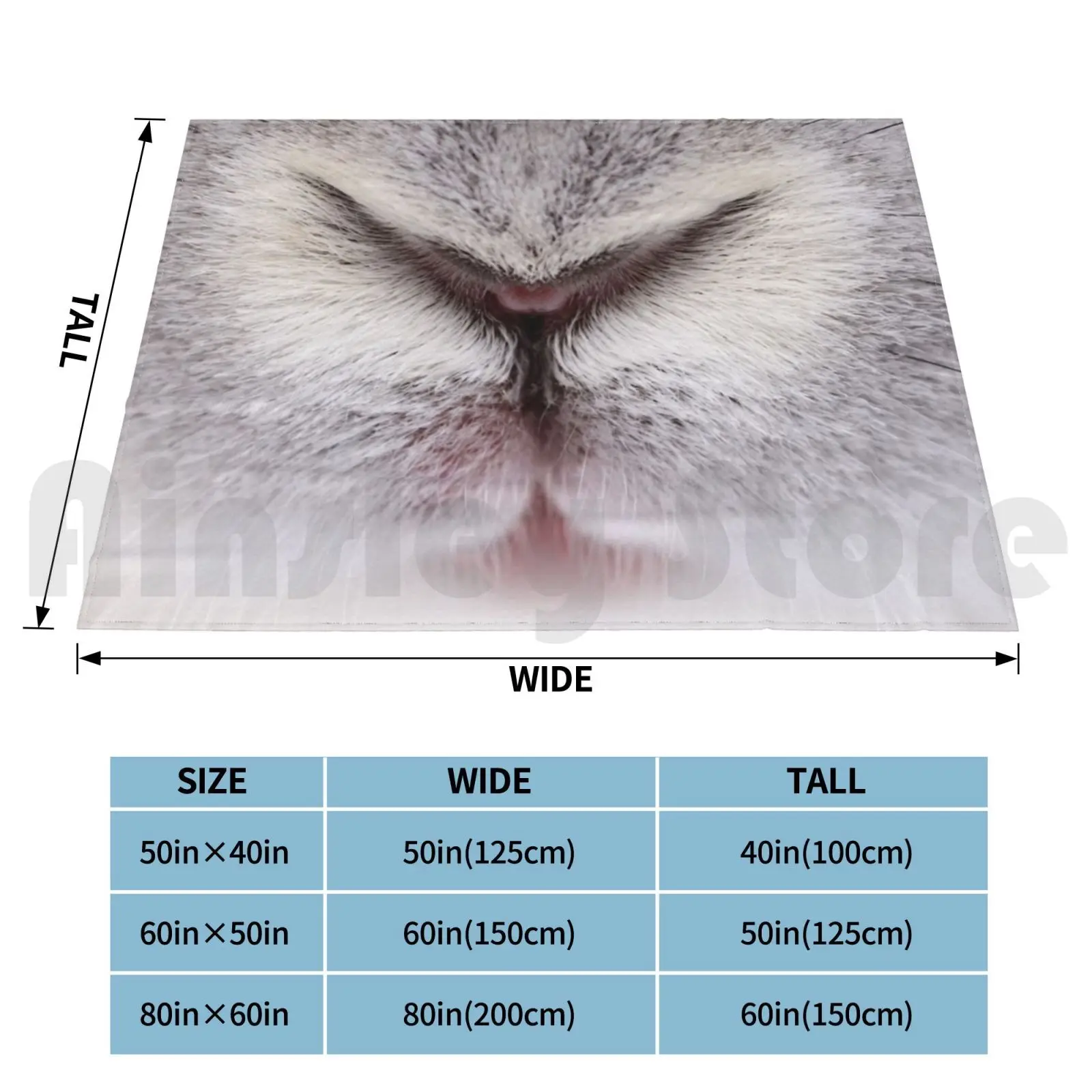 Bunny Nose Blanket Super Soft Warm Light Thin I Dont Know Animal Cute Bunny Rabbit Lovely Beautiful Kids Girls Child