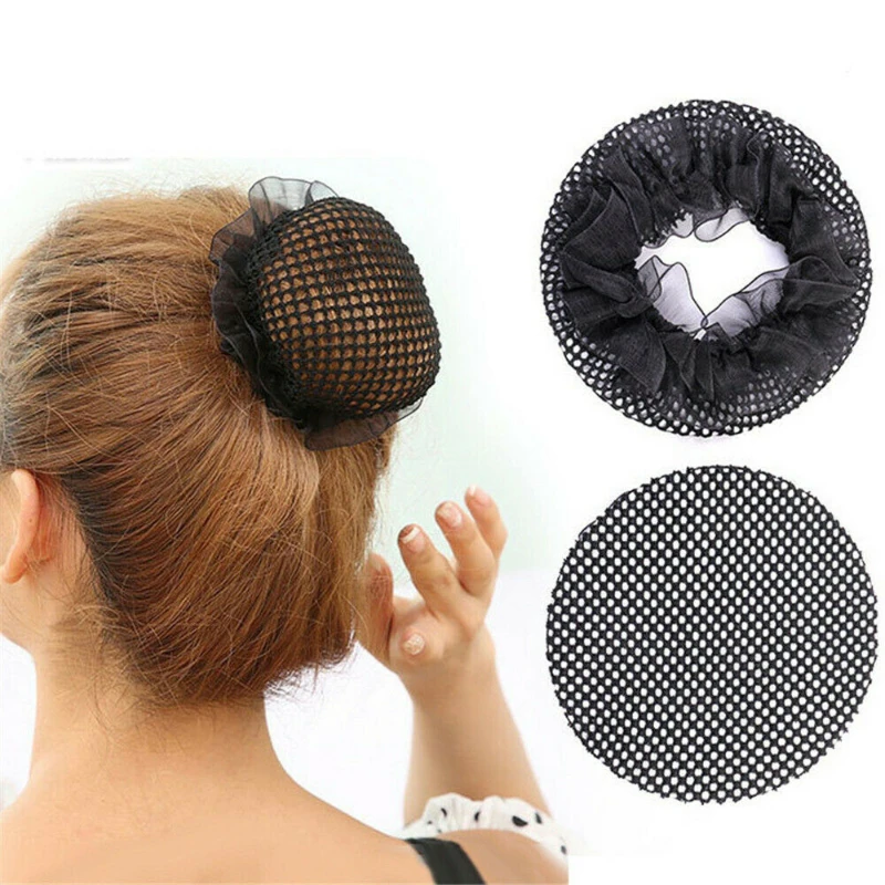 Elastic Hair Bands Hairnets Good Quality Mesh Weaving Black Wig Hair Net Making Caps Dount Bun Maker Dancing Hair Accessories