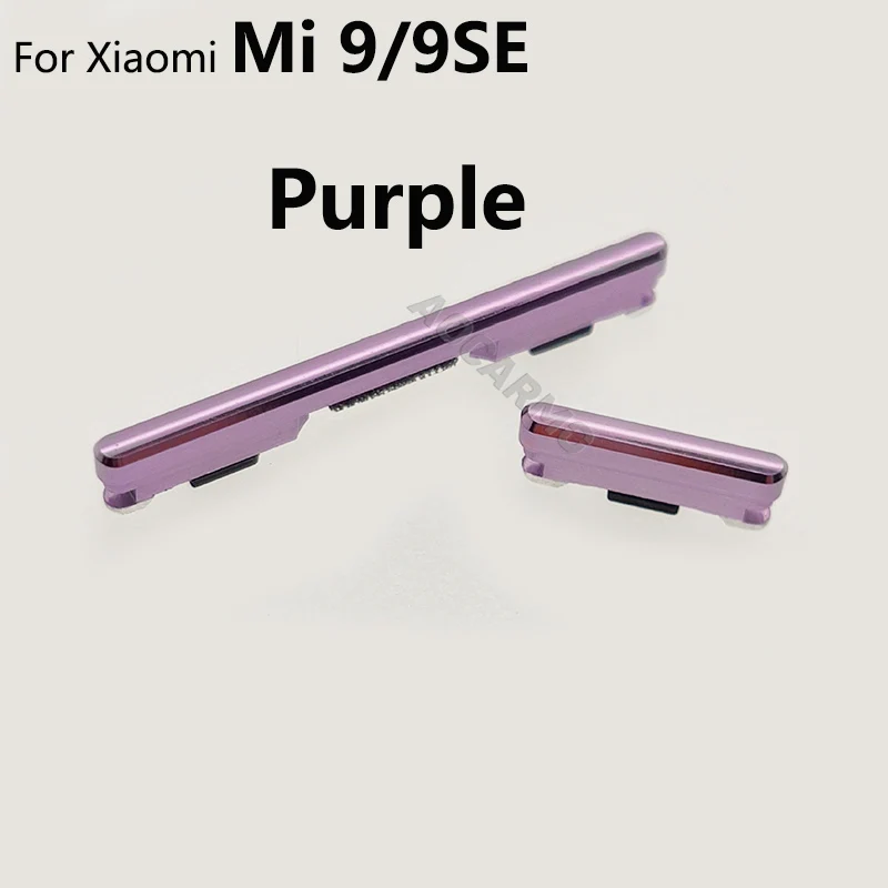 Aocarmo For Xiaomi 8 / 9 / 9se Mi8 Mi9 Mi9 SE Power On/Off Volume Up Down Switch Side Buttons Key Replacement Part