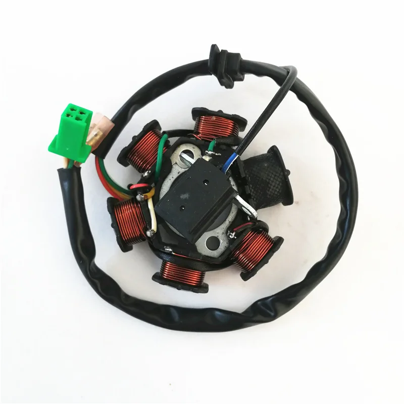 لفافة ثابتة لـ Aeon Cobra Overland 190 180 125 50cc 70cc 90cc المولد ATV جزء المحرك سكوتر دراجة ترابية رباعية 6-القطب 5 Wire #5