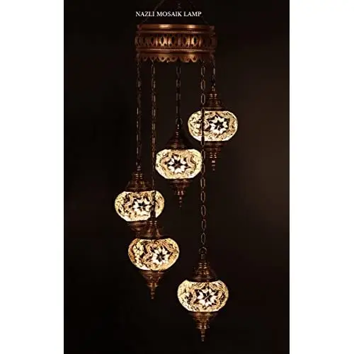 Mosaic Chandelier,Mosaic Lamp,Turkish Lamp,Moroccan Lantern