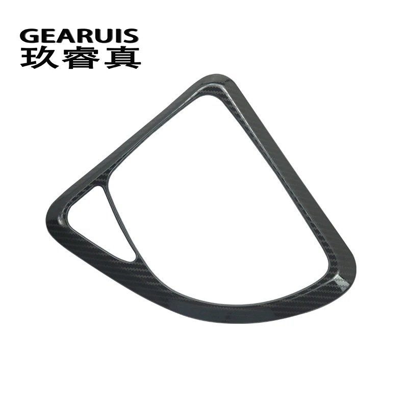 Carbon Fiber Gear Shift Control Panel Cover Interior Trim Stickers For BMW 1 Series E81 E82 E87 Car Styling Interior Accessories