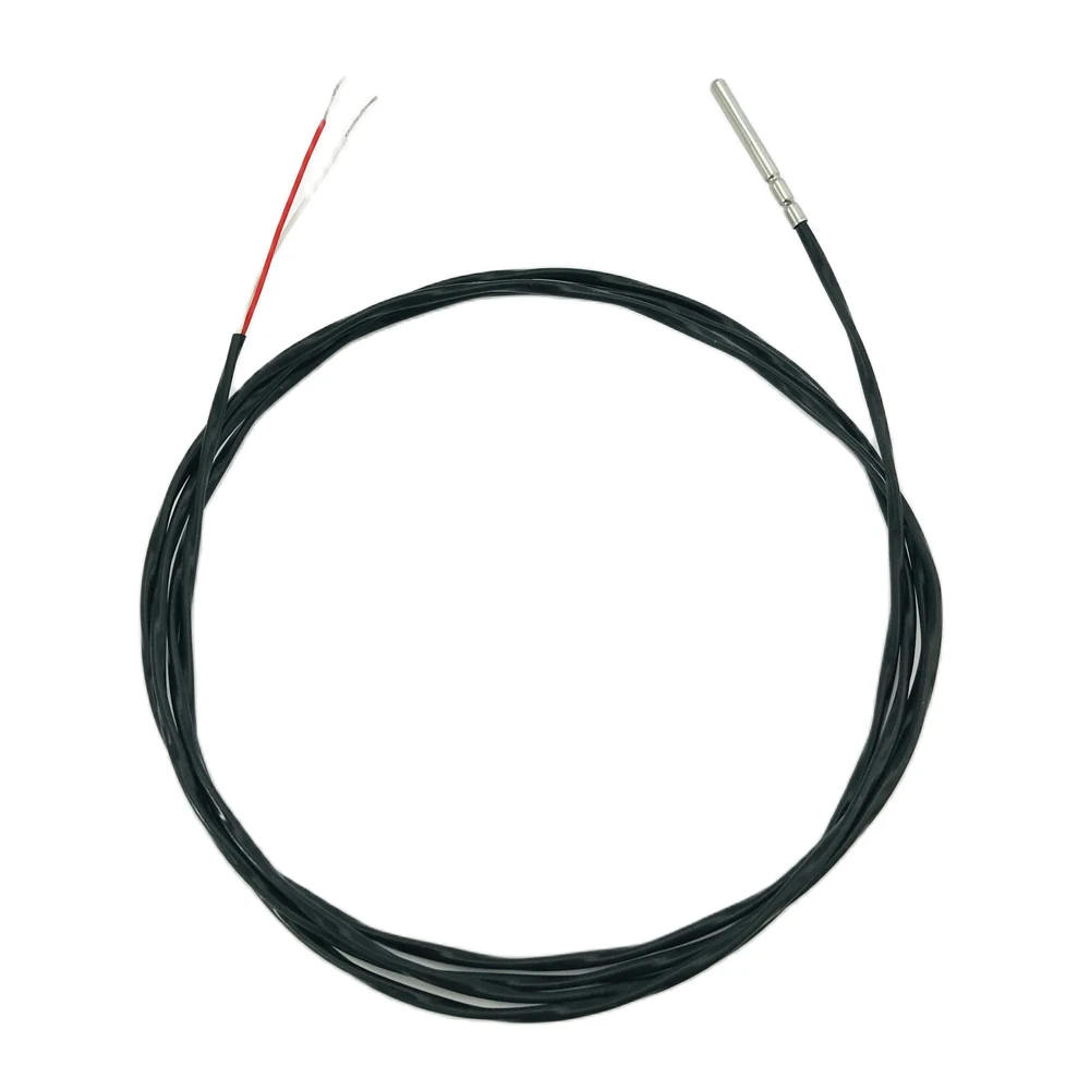 PT1000 Cảm Biến Nhiệt Độ 2 Đầu Dò 3*30 Mm Chiều Dài * Đường Kính. Dây Có Polytetrafluoroethylene (PTFE) Tráng 1.5M 300 C