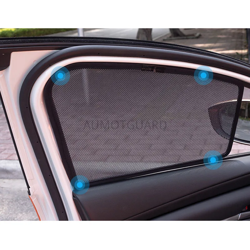 Car Front Rear Window Sunshade Mesh Window Sun Visor Shield Sunshade Protector Magnetic for Mazda 3 Axela 2019 2020 2021